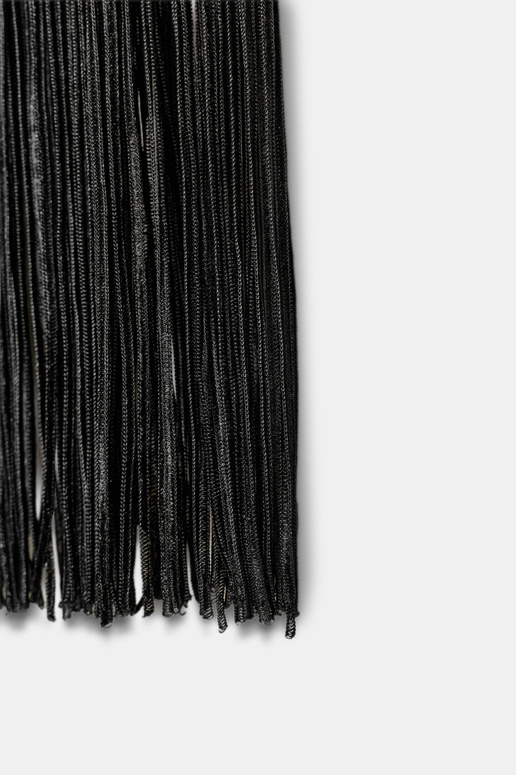 STRETCH LONG DRESS WITH FRINGING - Zara фото 11