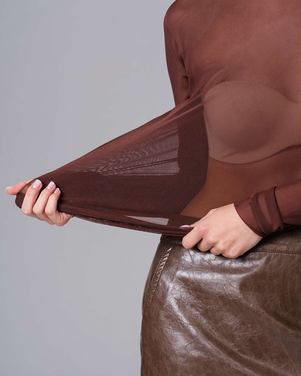 Водолазка из сетки 457.5.14 - Sahar art lab фото 4