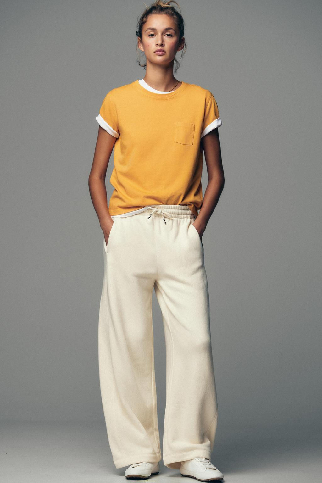 WASHED T-SHIRT WITH POCKET - Zara фото 18