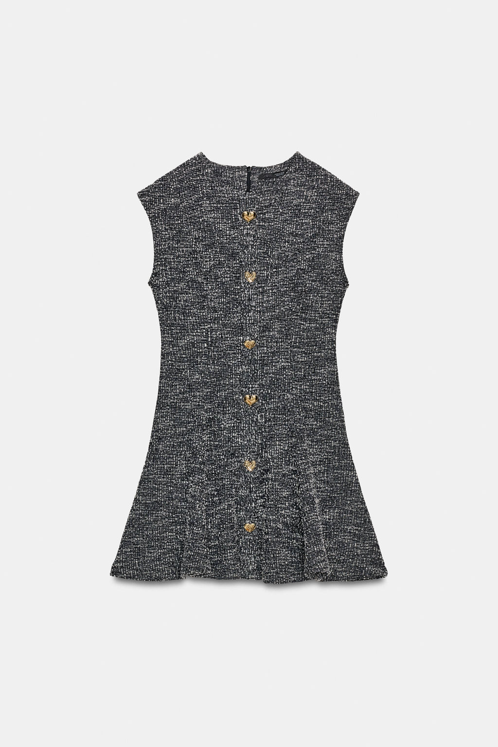 VESTIDO SKATER ESTRUCTURA / Negro / Blanco - Zara фото 7