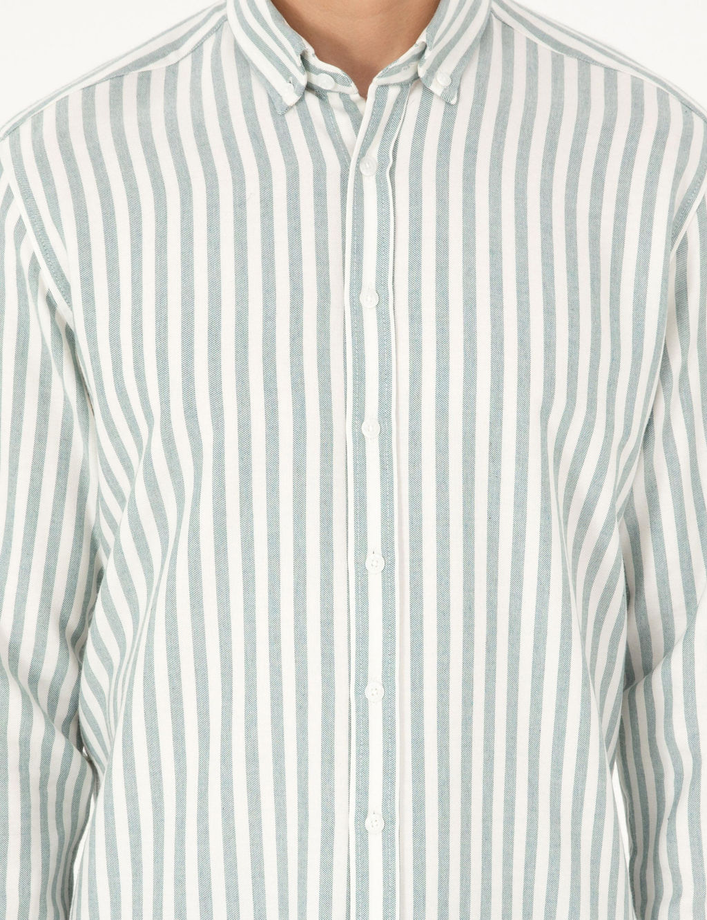 Ye_il Regular Fit _izgili Uzun Kollu G_mlek - Pierre cardin фото 6