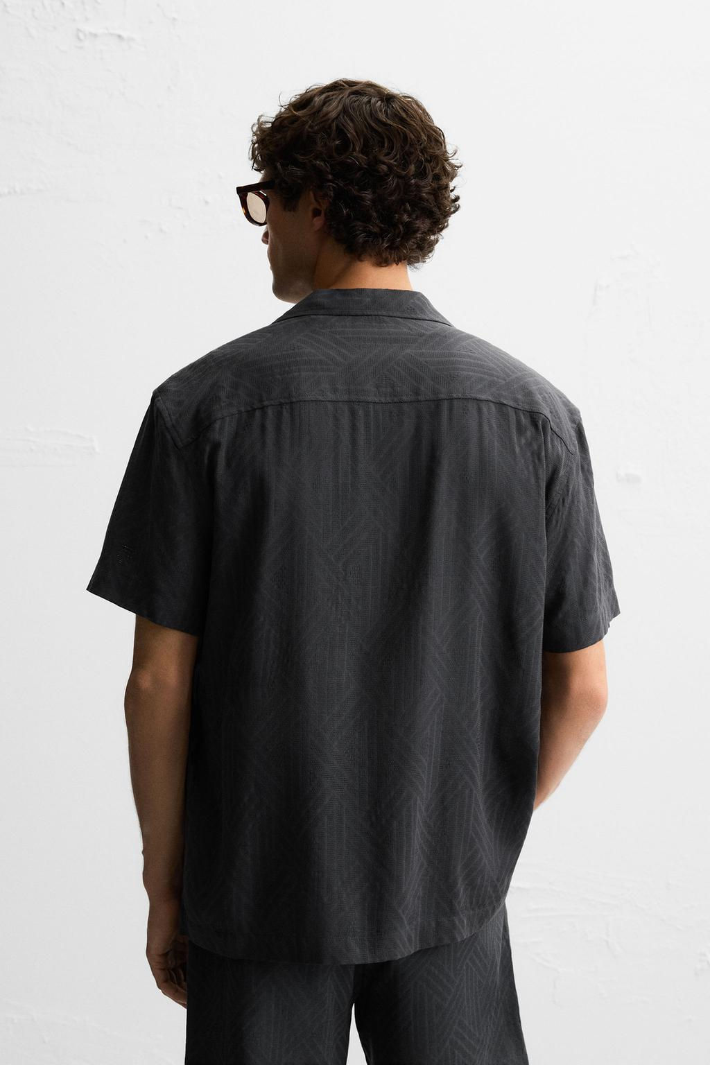 GEOMETRIC JACQUARD SHIRT - Zara фото 3