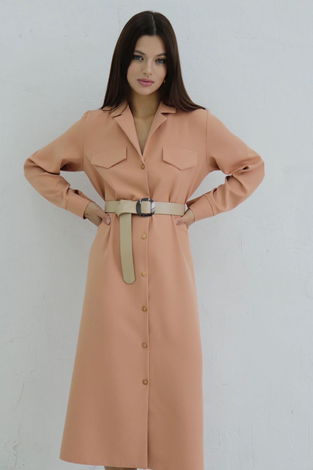 Martichelli Платье-рубашка с английским воротником  фото 7