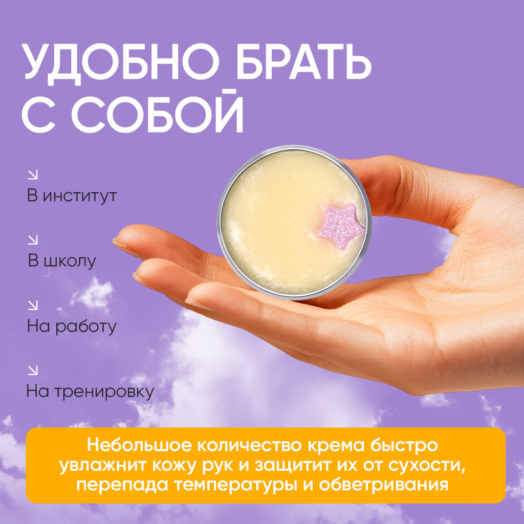 КРЕМ-МАСЛО ДЛЯ РУК ТВОИ СЛАДКИЕ МЕЧТЫ: с питательным маслом манго, 30 гр (с биркой) - Elska фото 4