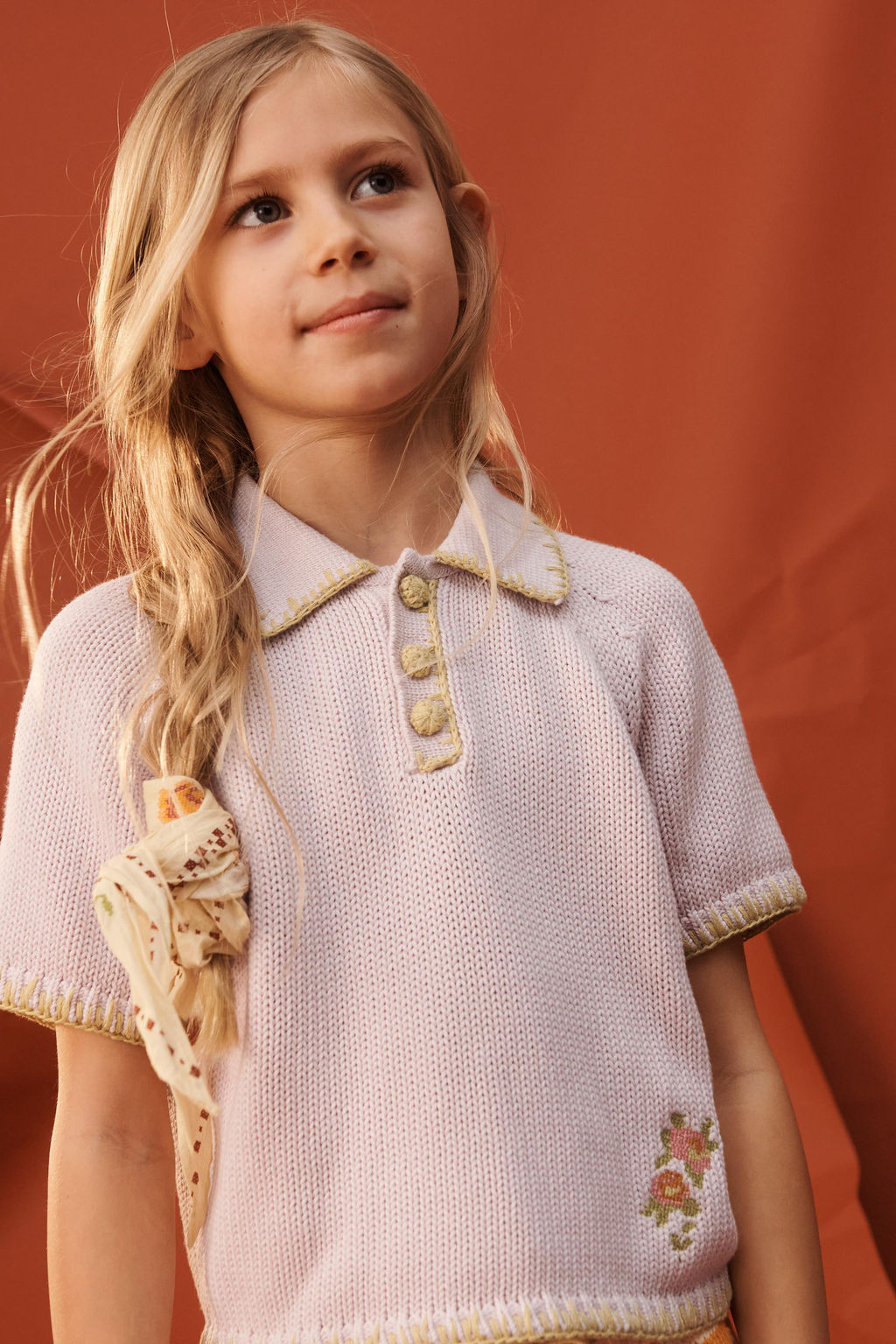 JERSEY POLO PUNTO BORDADOS LIMITED EDITION / Malva empolvado - Zara фото 2