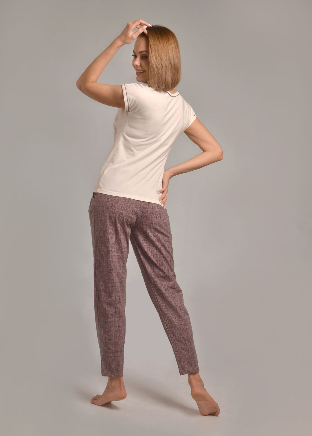 Комплект с брюками СЕЛИН (темно лиловый 4/1) - Ивановская трикотажная компания фото 3