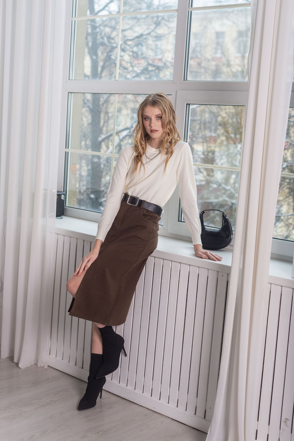 Юбка Азалия (коричневый) - Nadi bordo фото 2