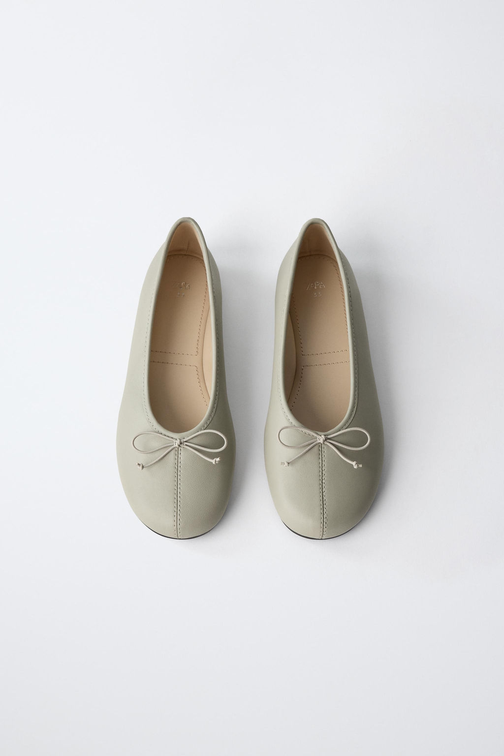BAILARINA PIEL LAZO / Gris - Zara фото 4