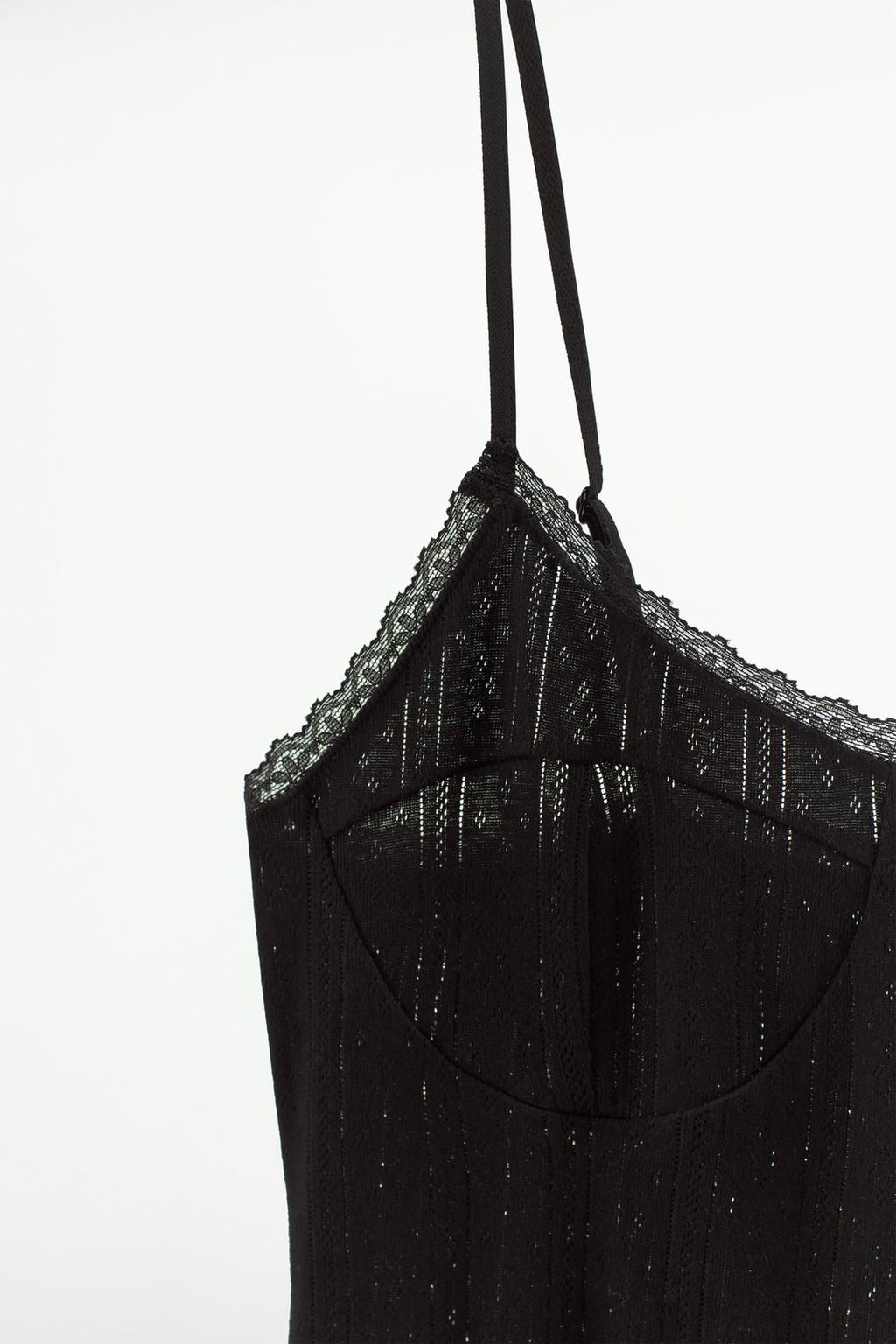 POINTELLE DRESS WITH SEAMS - Zara фото 13