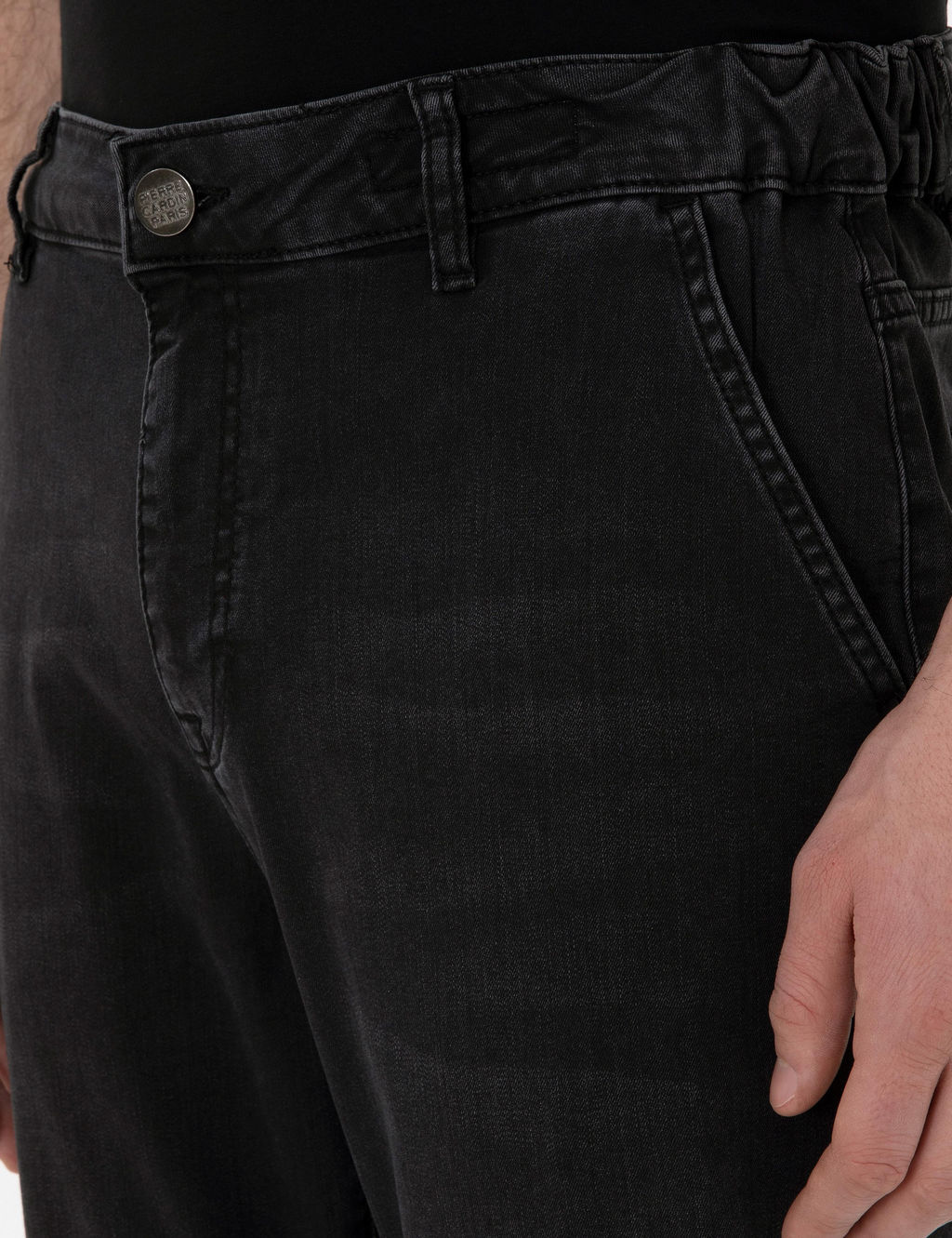 Koyu Gri Carrot Fit Jean Pantolon