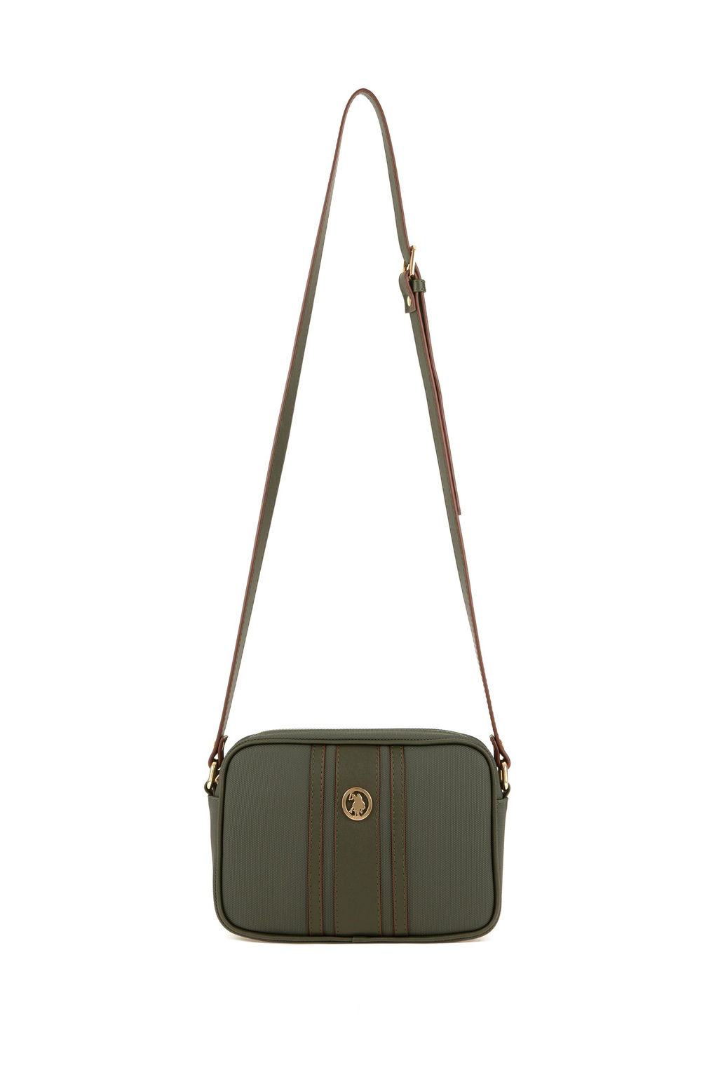 Женская сумка через плечо цвета хаки Неожиданная скидка в корзине - U.s. polo assn фото 6