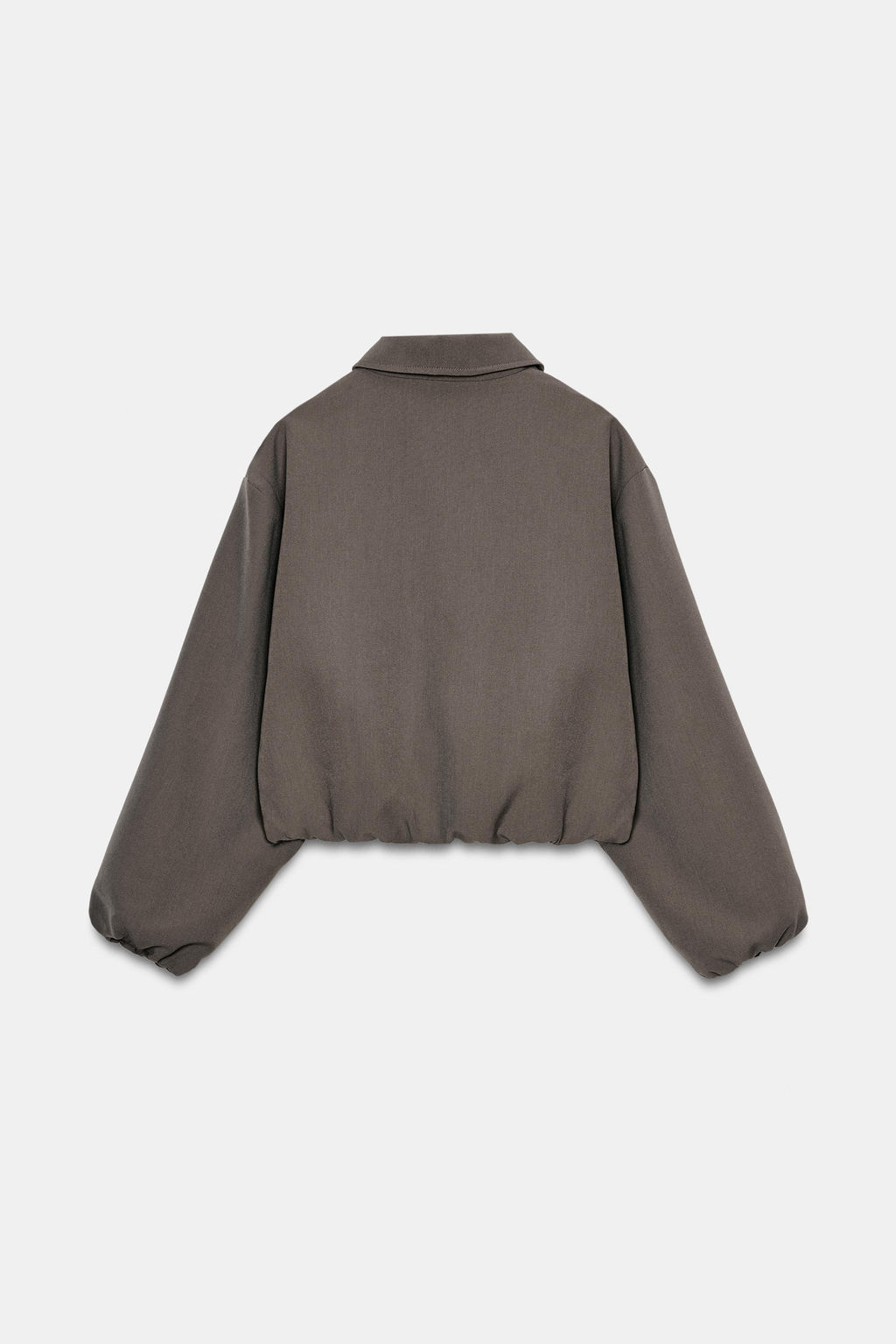 CHAQUETA GLOBO CREMALLERA / Khaki claro - Zara фото 8