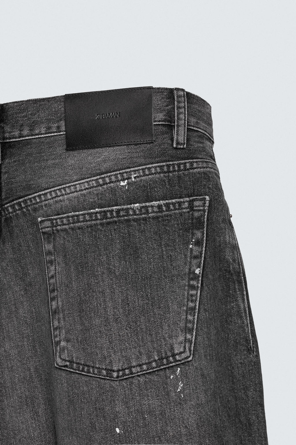 JEANS BARREL FIT COSTURAS GIRADAS / Carb?n - Zara фото 12