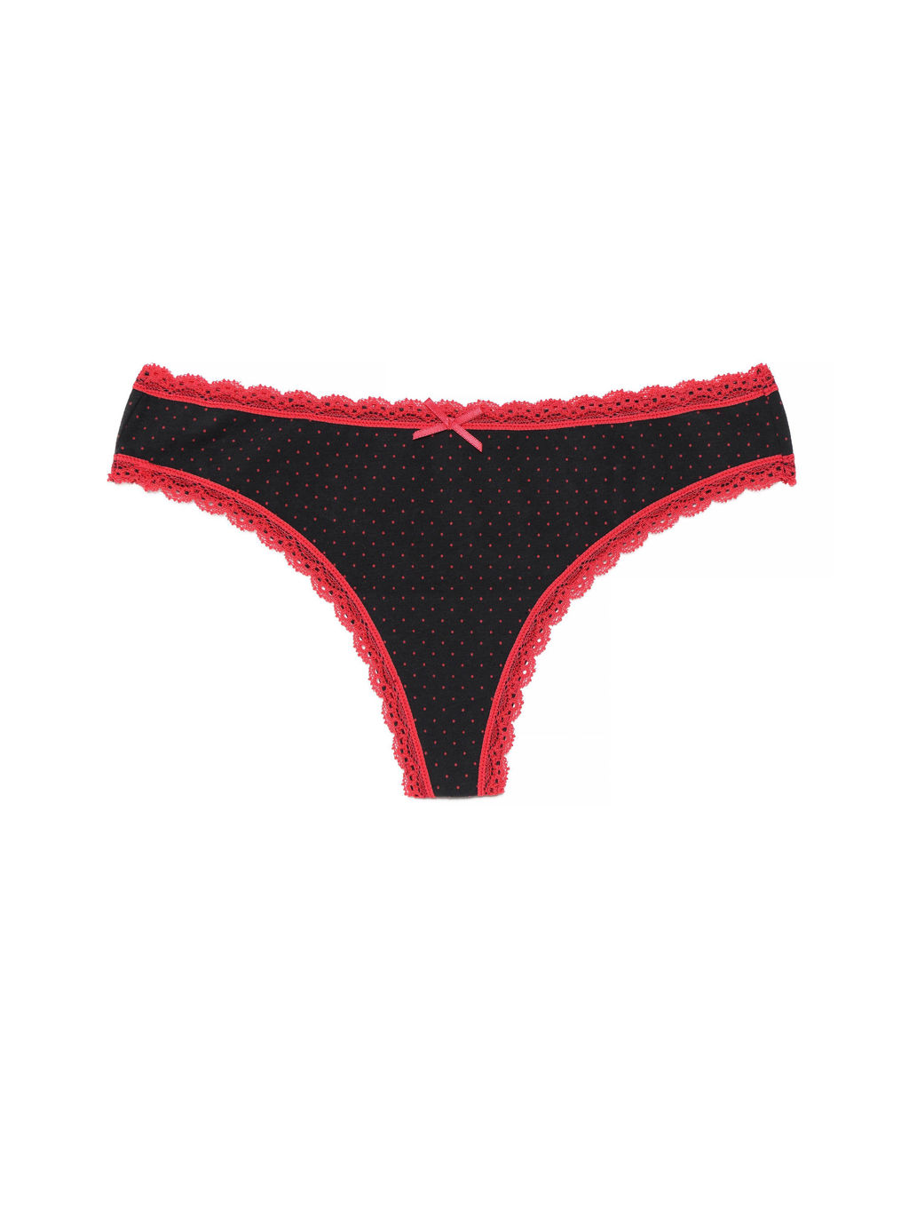CONTE Трусы стринг LAZY DAYS LST 1004 (в коробке) black-red - Conte elegant фото 3