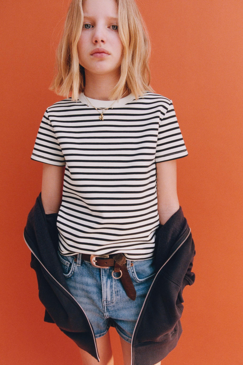 INTERLOCK STRIPED T-SHIRT - Zara фото 5