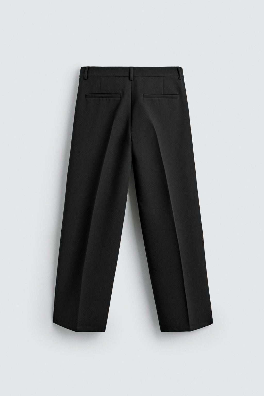 PANTAL?N CROPPED WIDE FIT PLIEGUES / Negro - Zara фото 8
