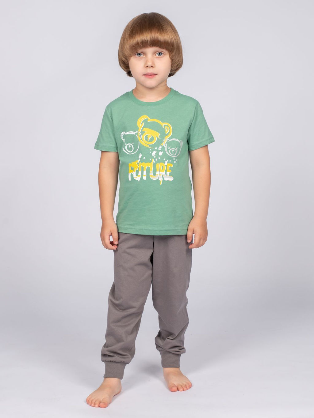 Пижама для мальчика (футболка+брюки) 92247 Индиго* 720 Lets go - Let's go фото 8
