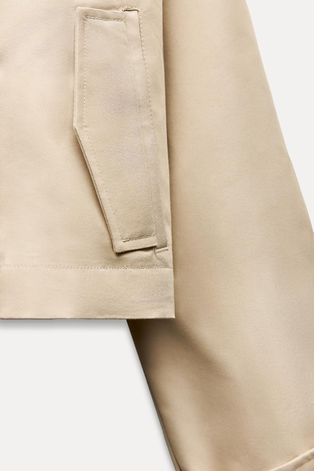 SHORT TRENCH-STYLE JACKET - Zara фото 12