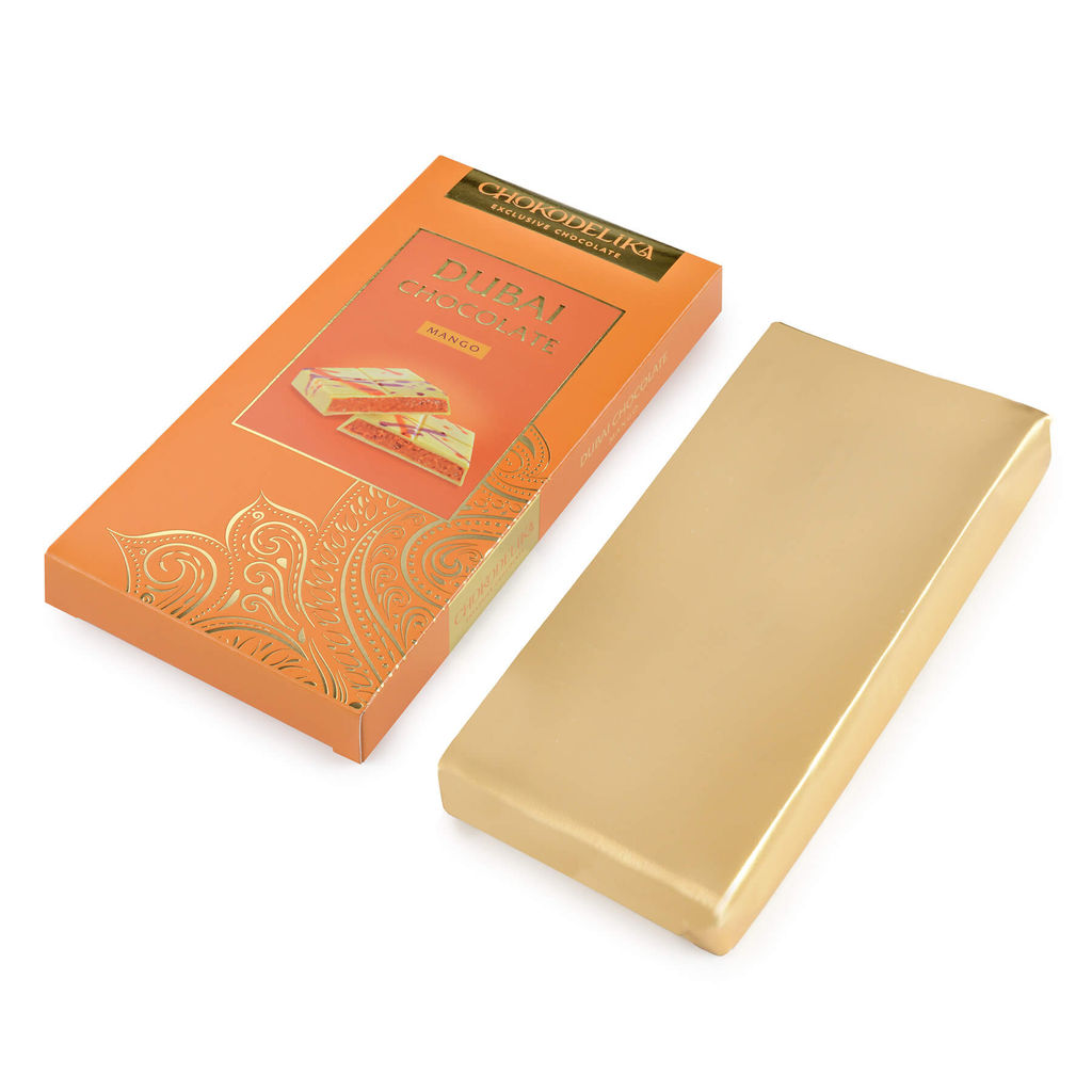 Шоколад белый с начинкой Dubai Mango с начинкой манго, 180 гр - Chokodelika фото 3