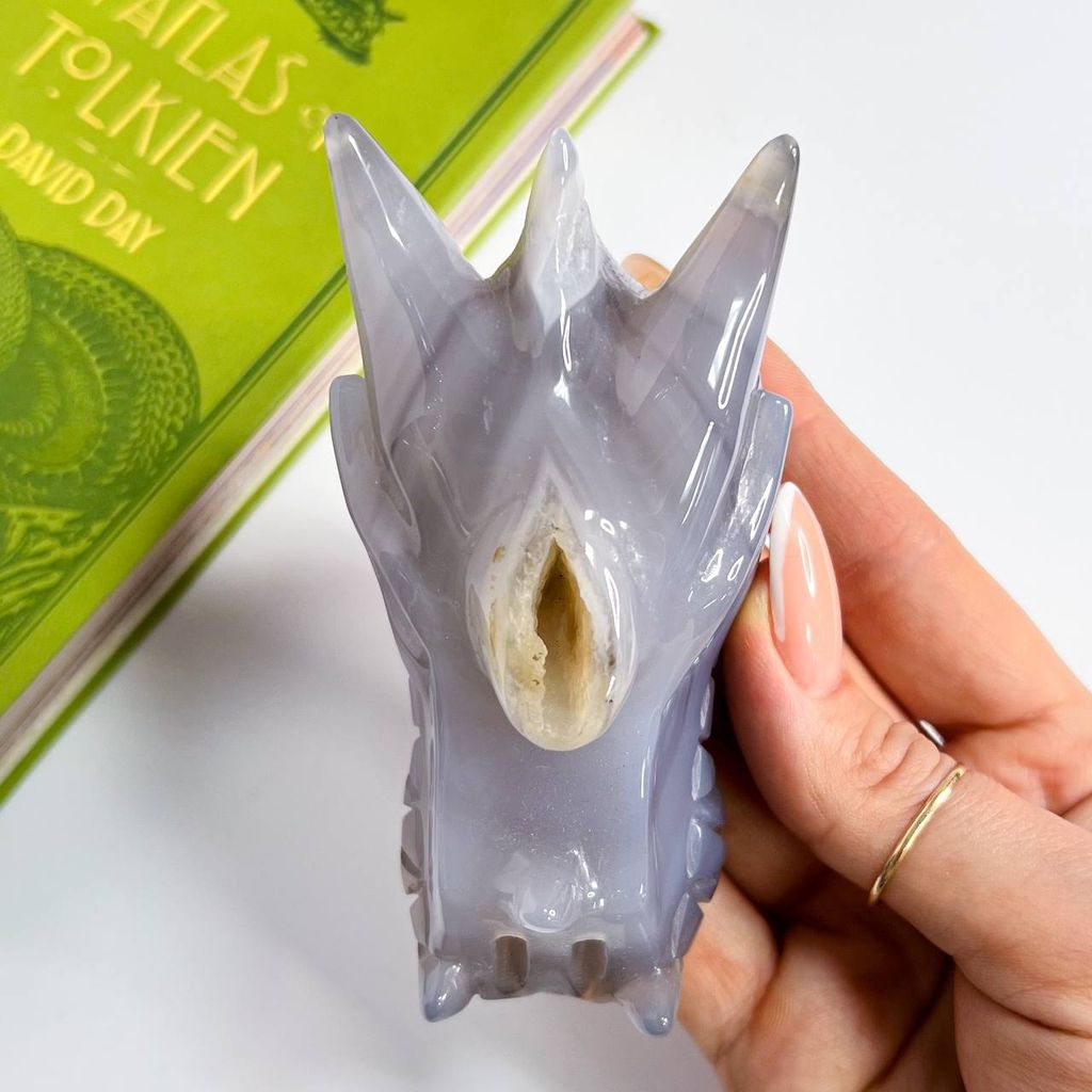 Дракон резной из Агата с жеодой - Радуга самоцветов фото 2