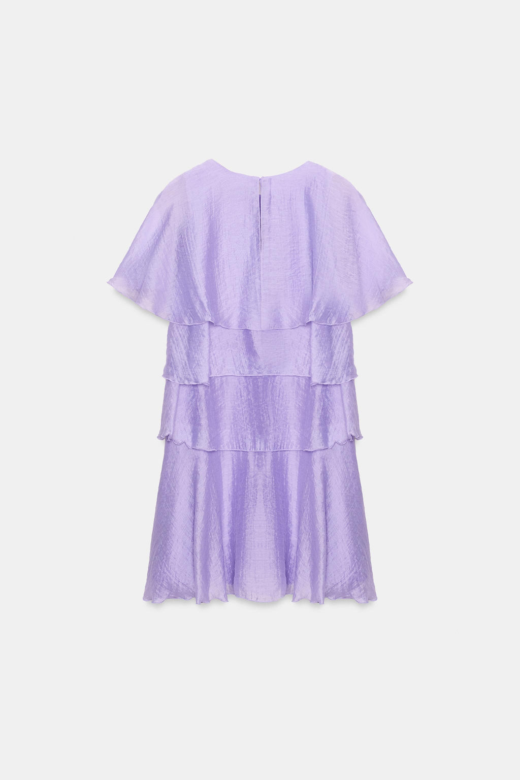 VESTIDO MINI VOLANTES / Lila claro - Zara фото 8