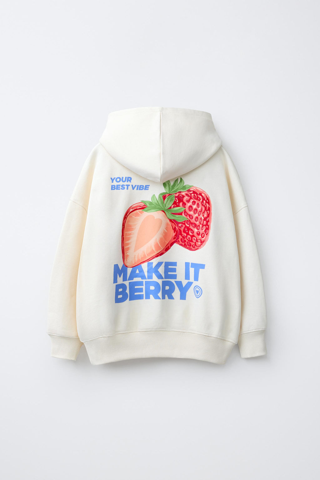 SUDADERA CAPUCHA FRUTAS / Crudo - Zara фото 3