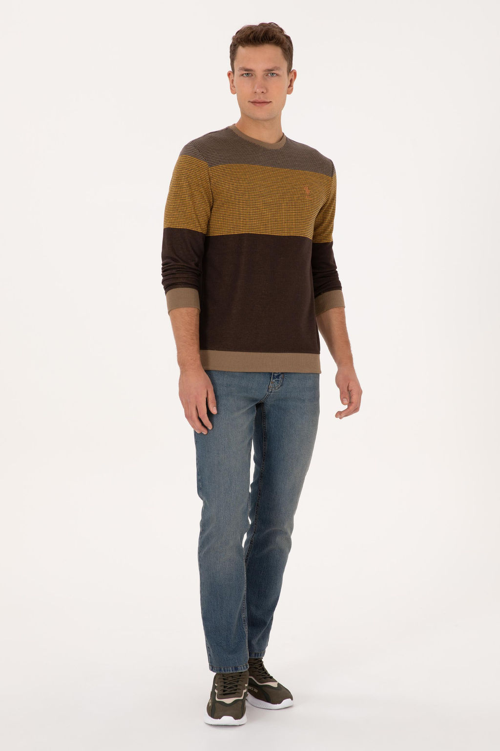 Erkek Camel Sweatshirt - U.s. polo assn фото 4