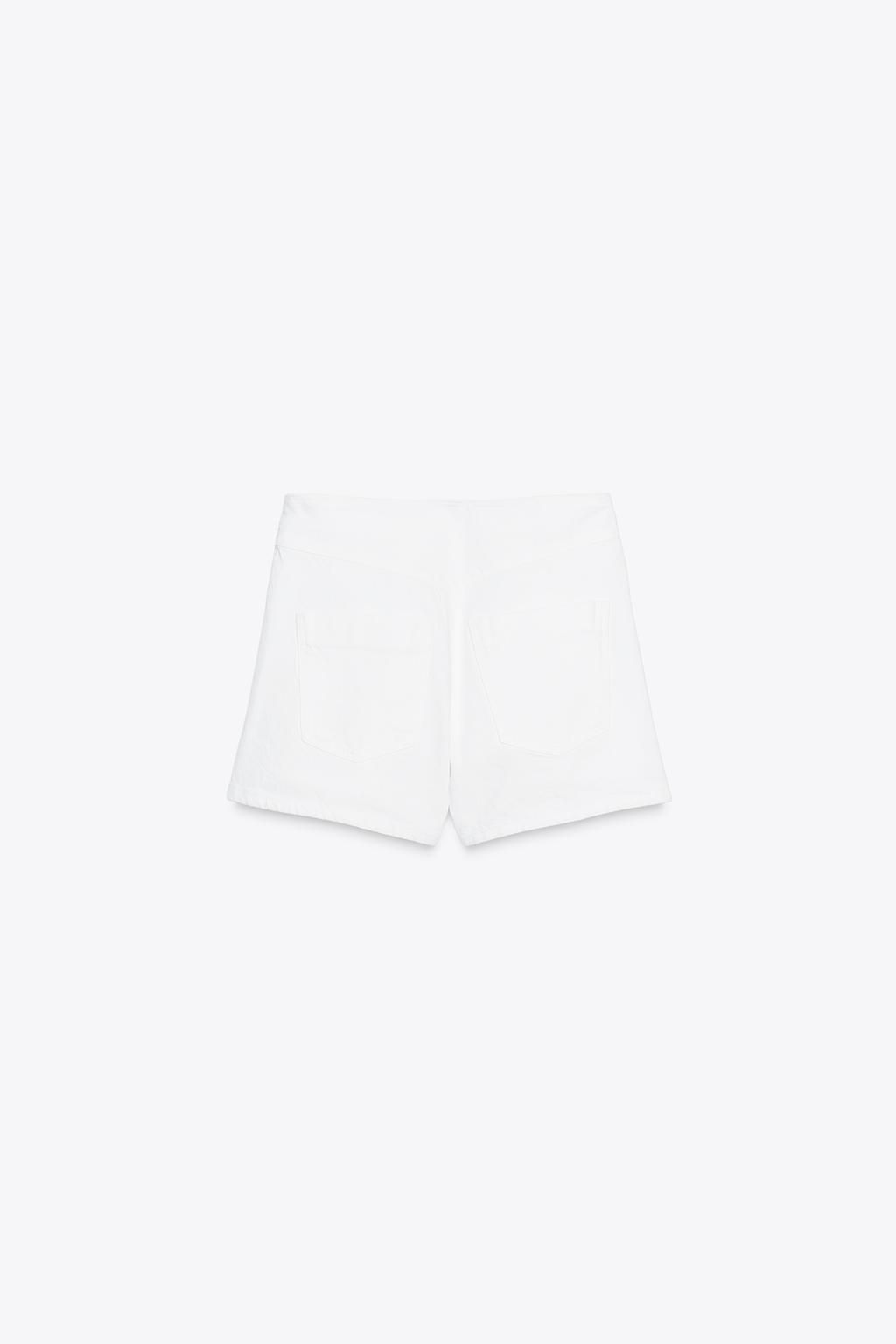 Z1975 MID-WAIST SHORTS WITH FRONT LOOP - Zara фото 4