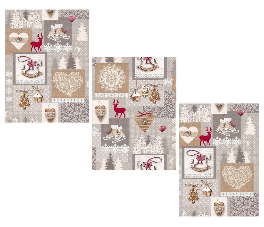 Комплект полотенец 48*60 см, 3 шт., рогожка (Лапландия) - Ивановотекстиль фото 2