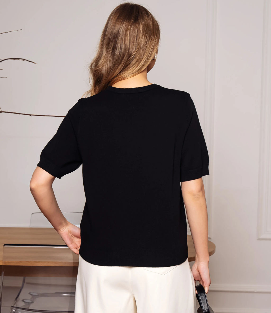 Футболка #ОКТ185001, чёрный - Dommod фото 3