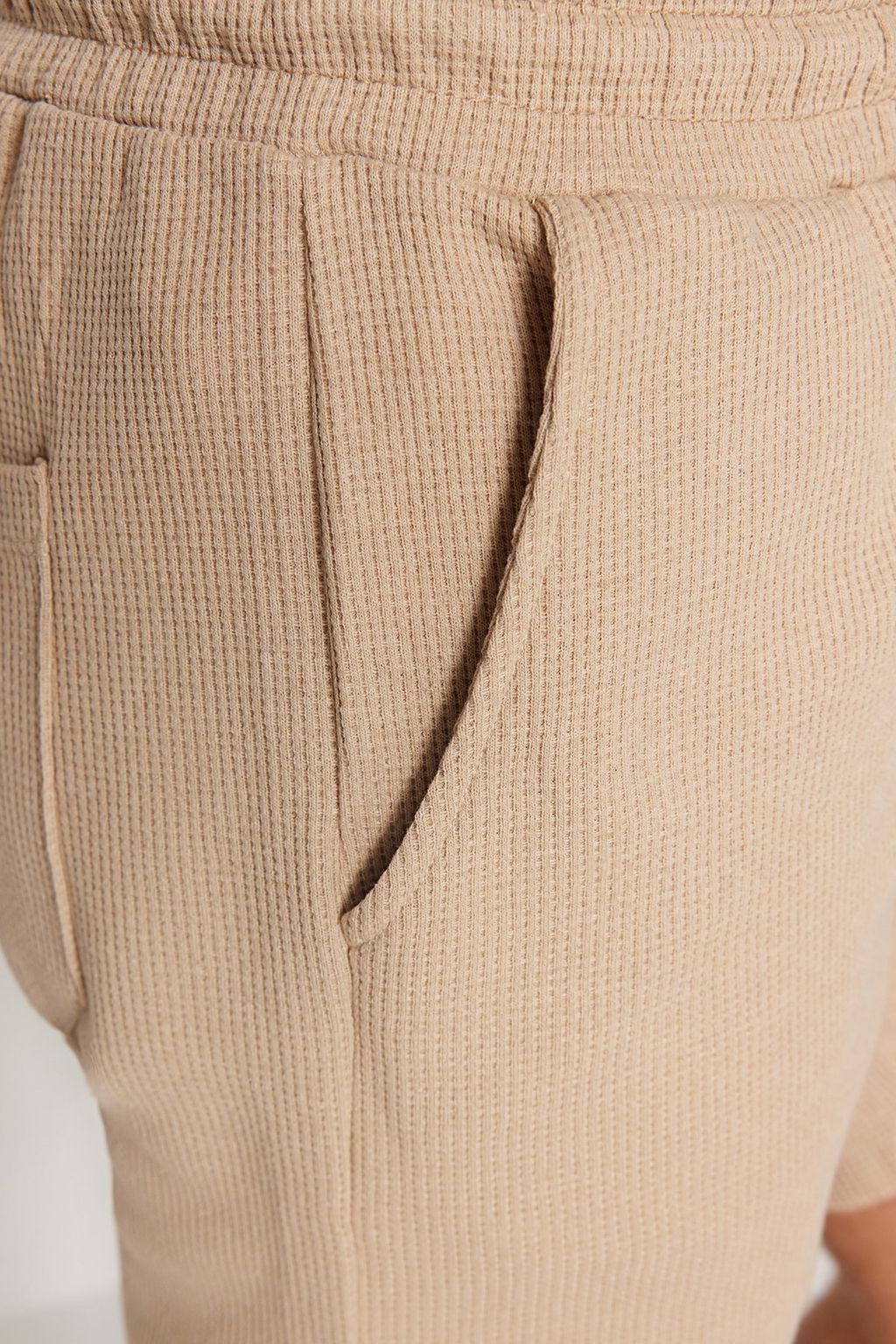 Lacivert-Bej Regular Kordonlu 2 Li Paket Sort & Bermuda TMNSS23SR00076