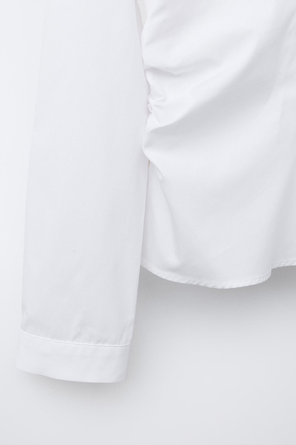 SHIRT WITH SIDE GATHERS - Zara фото 4