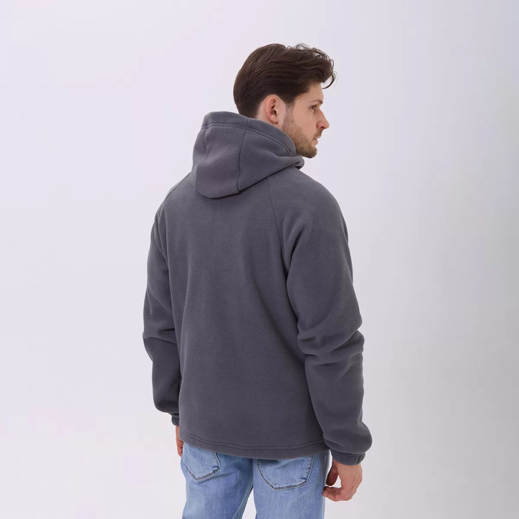 RODOS Толстовка на молнии мужская флис М-322 Черный  фото 30