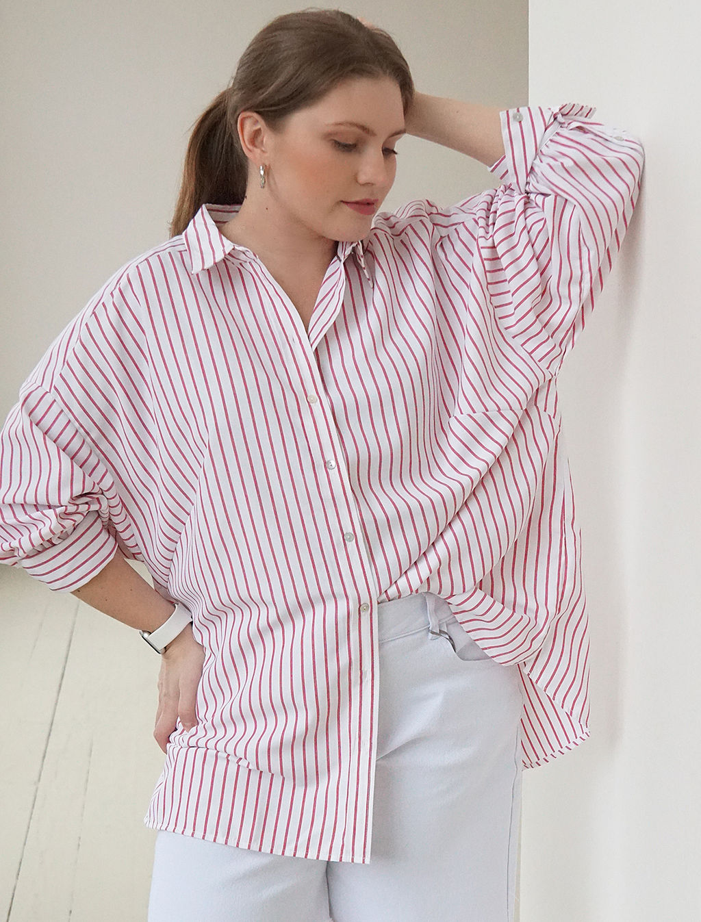 Свободная блузка с рукавами буфами - Vilatte фото 5