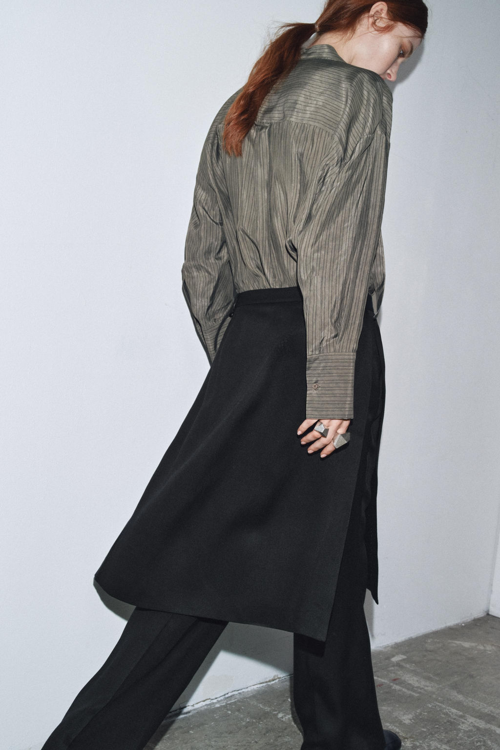 ZW COLLECTION PAREO STRAIGHT-LEG TROUSERS - Zara фото 3