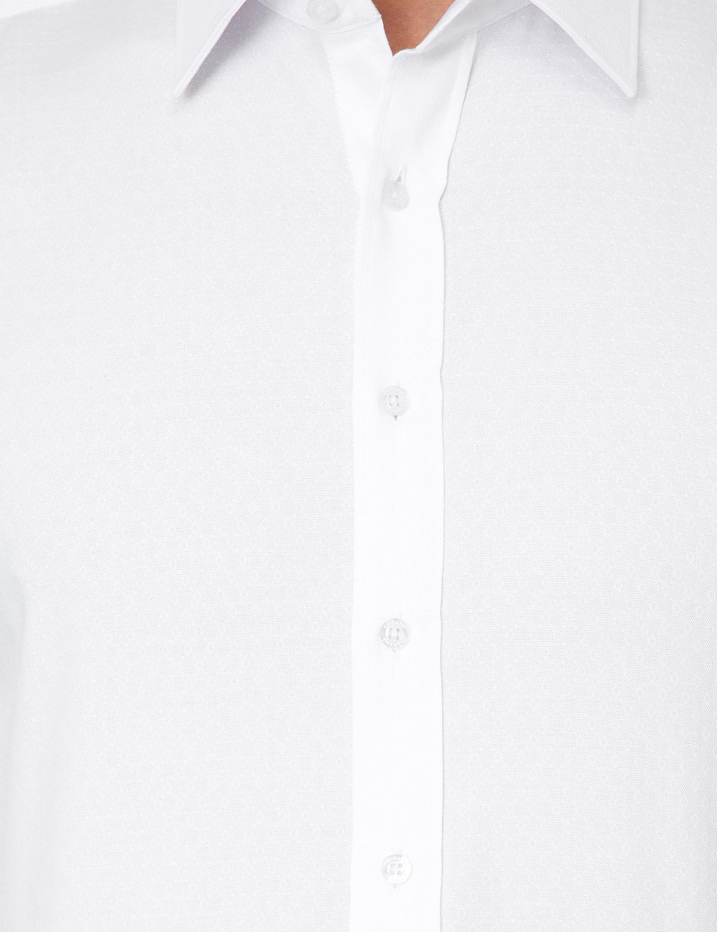 Белая приталенная рубашка с длинным рукавом - Cacharel фото 6