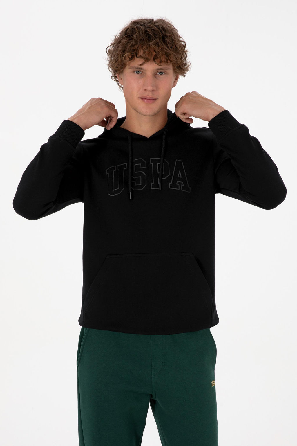 Erkek Siyah Basic Sweatshirt Sepette S_rpriz _ndirim