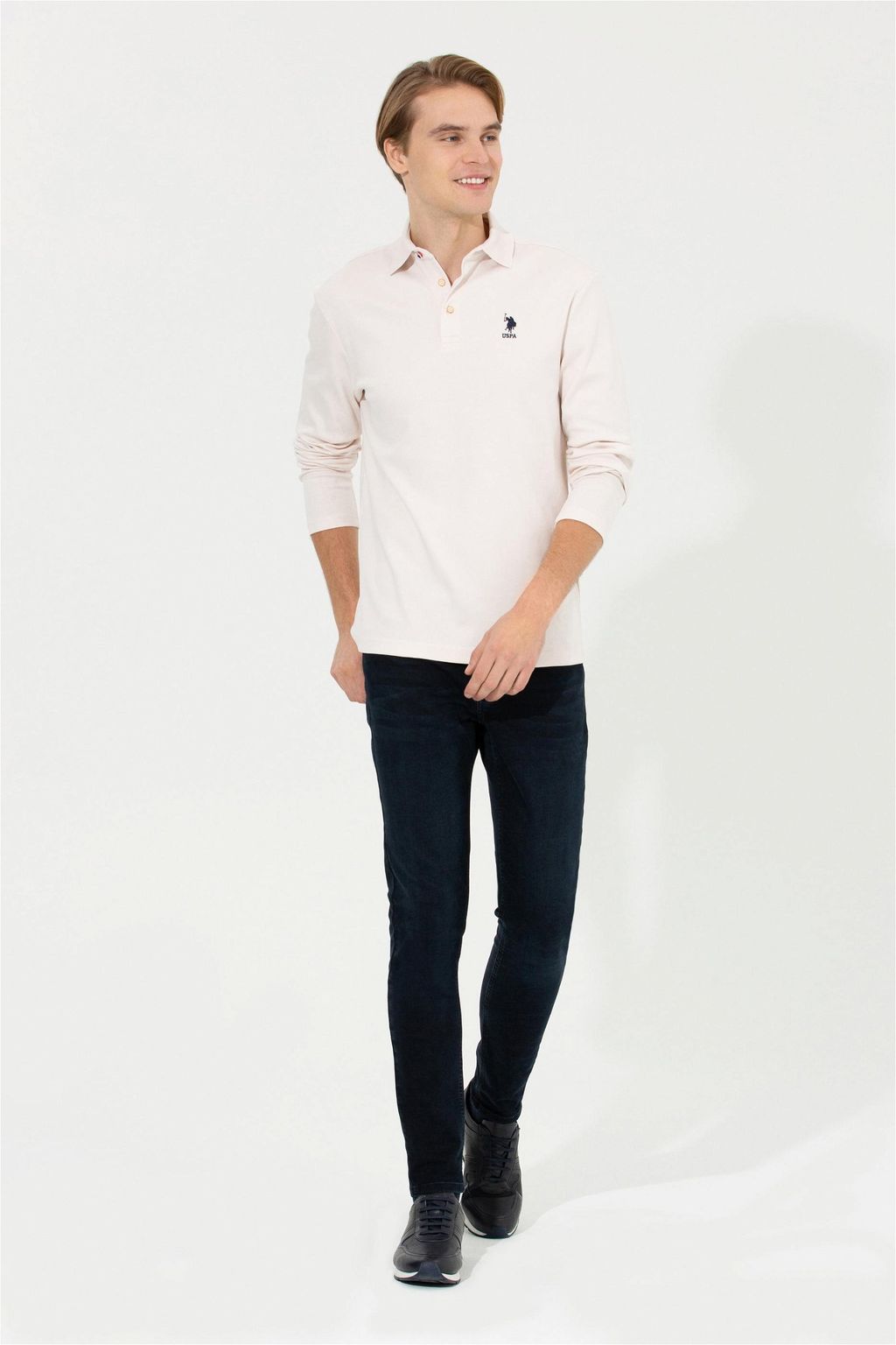 U. S. Polo Assn / Мужской свитшот цвета экрю - U.s. polo assn фото 4