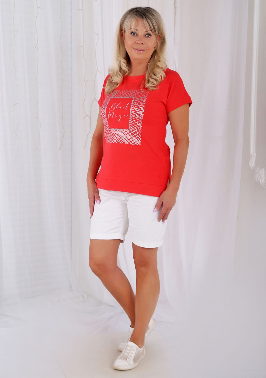 Футболка Сигма коралл - Марлен фото 2