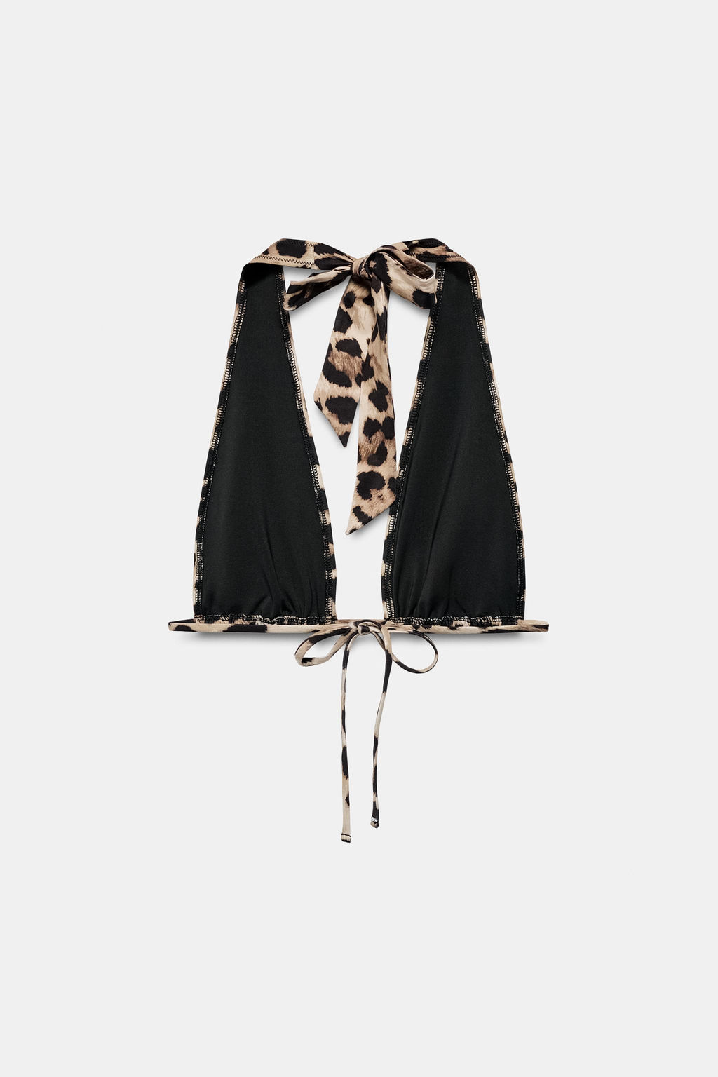 TOP BIKINI CORTINILLA ESTAMPADO ANIMAL / Leopardo - Zara фото 5