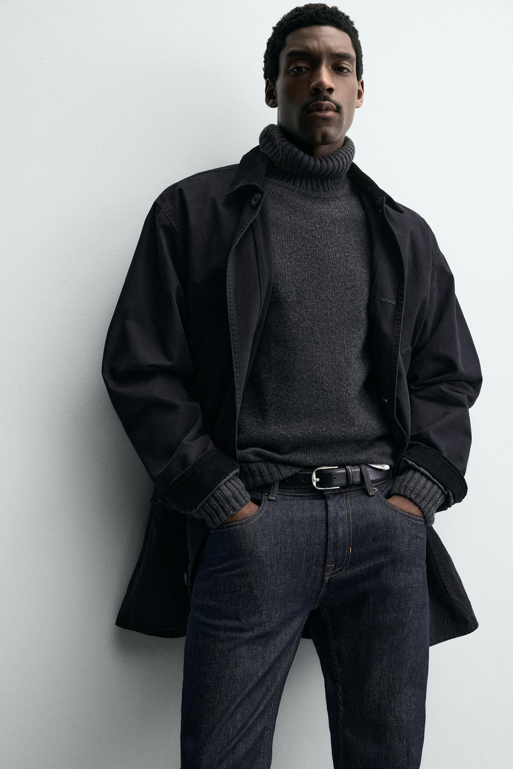 TOPSTITCHED LEATHER BELT - Zara фото 2