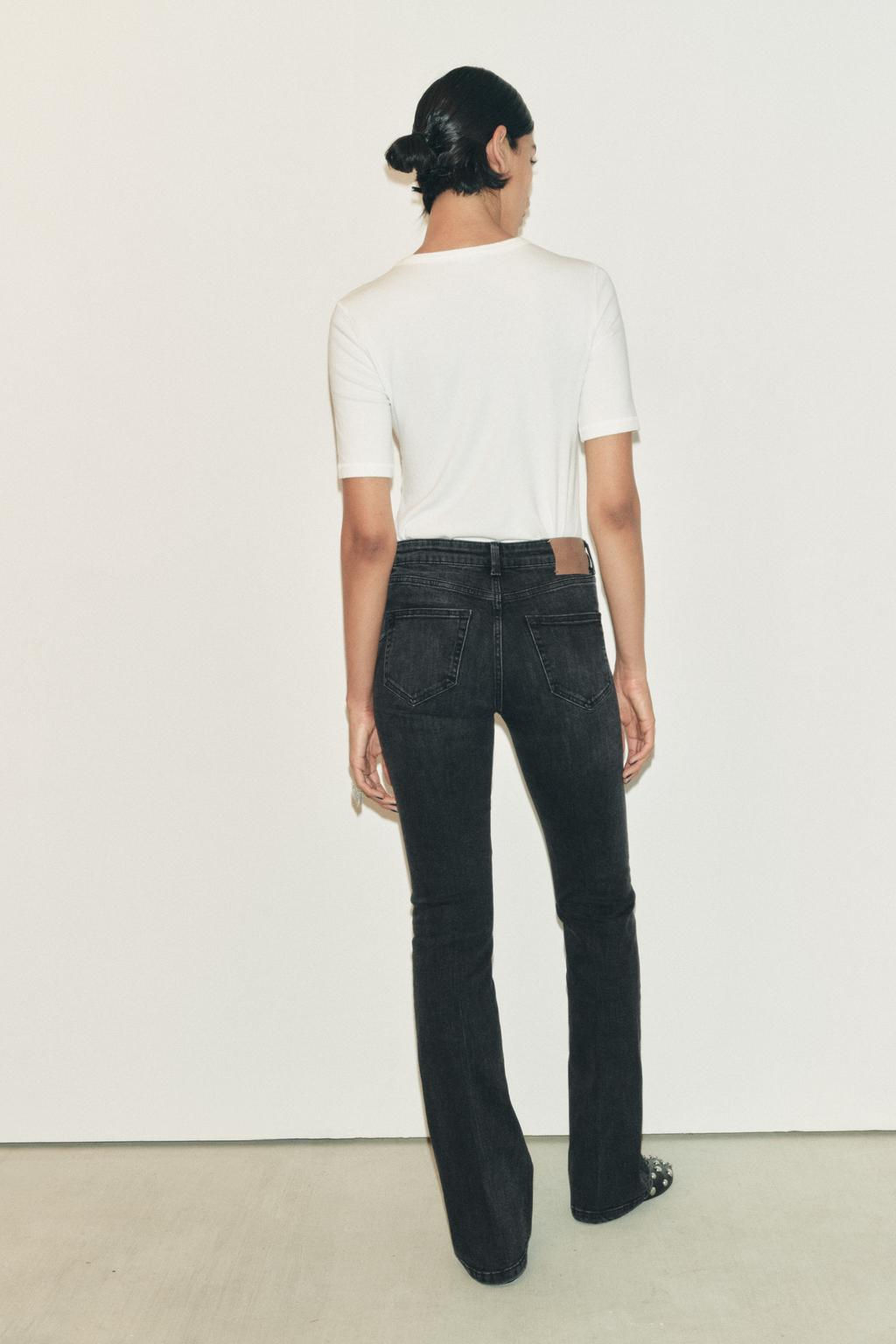 ZW COLLECTION BOOTCUT MID-RISE CONTOUR JEANS - Zara фото 6