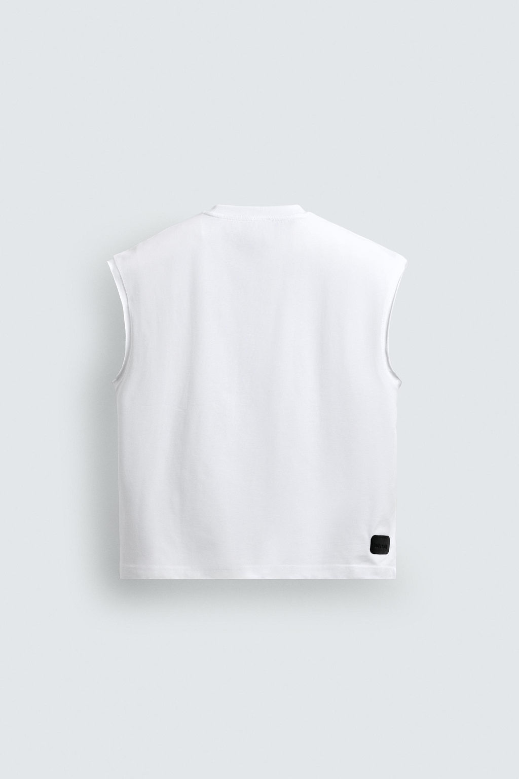 CAMISETA TANK RELAXED FIT TEXTO / Blanco