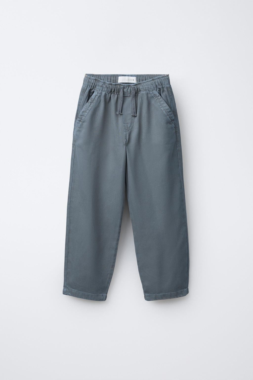 TOPSTITCHED TWILL TROUSERS - Zara фото 5