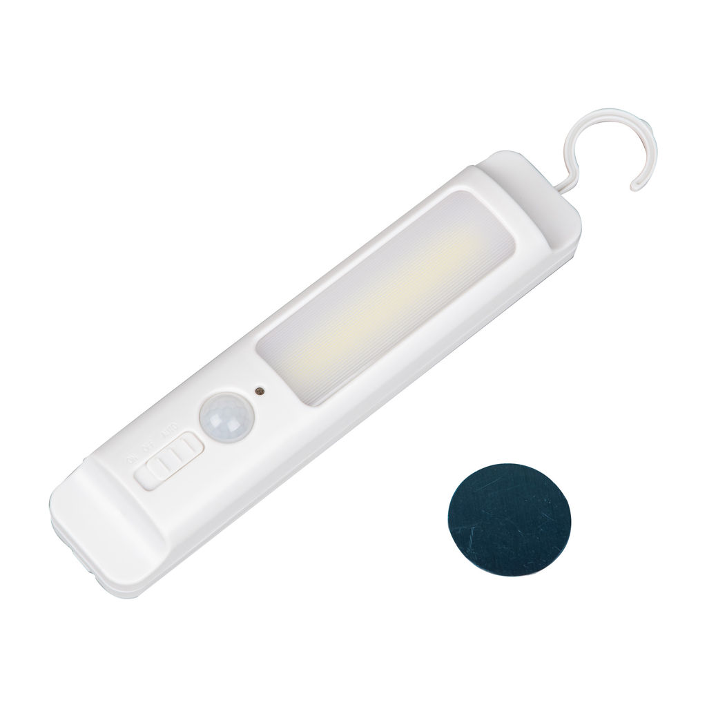 ULM-F47-0,9W/4500K/3AA SENSOR IP20 WHITE Светильник светодиодный для мебели с датчиком движения. Питание 3АА (не в/к). 200*42*36,5мм. 150Lm. ТМ Uniel