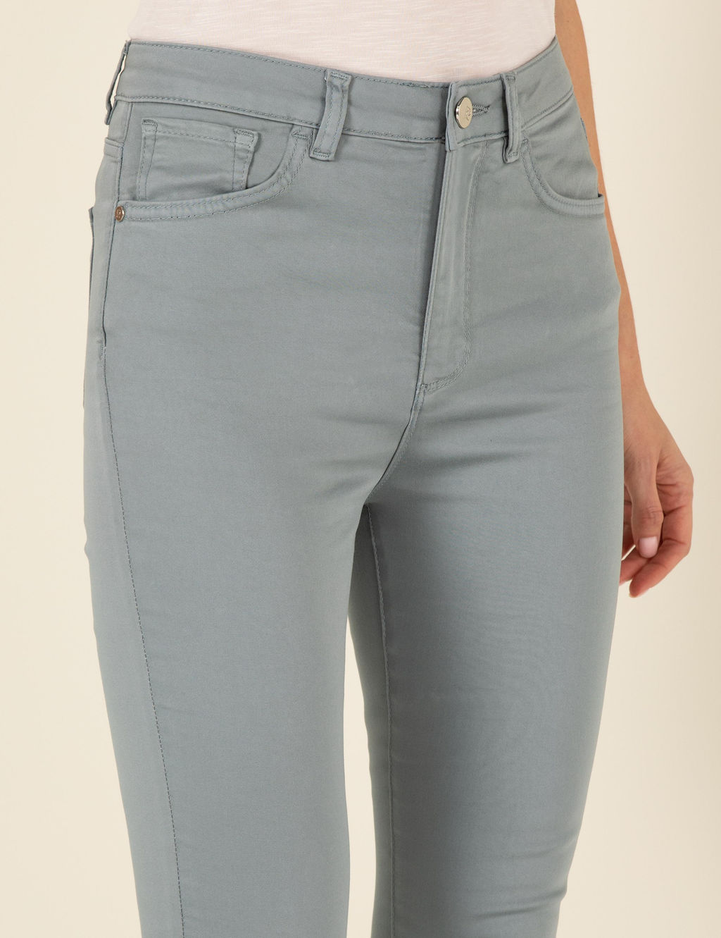 Mint Skinny Fit Kanvas Pantolon - Pierre cardin фото 5