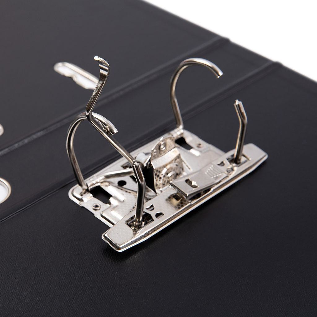 Expert Complete Регистратор PVC, 2-х стороннее покрытие, мет.уг. 50 мм 50 шт. Premier A4 арочный механ. (разб.) лён черный ЕС100161001