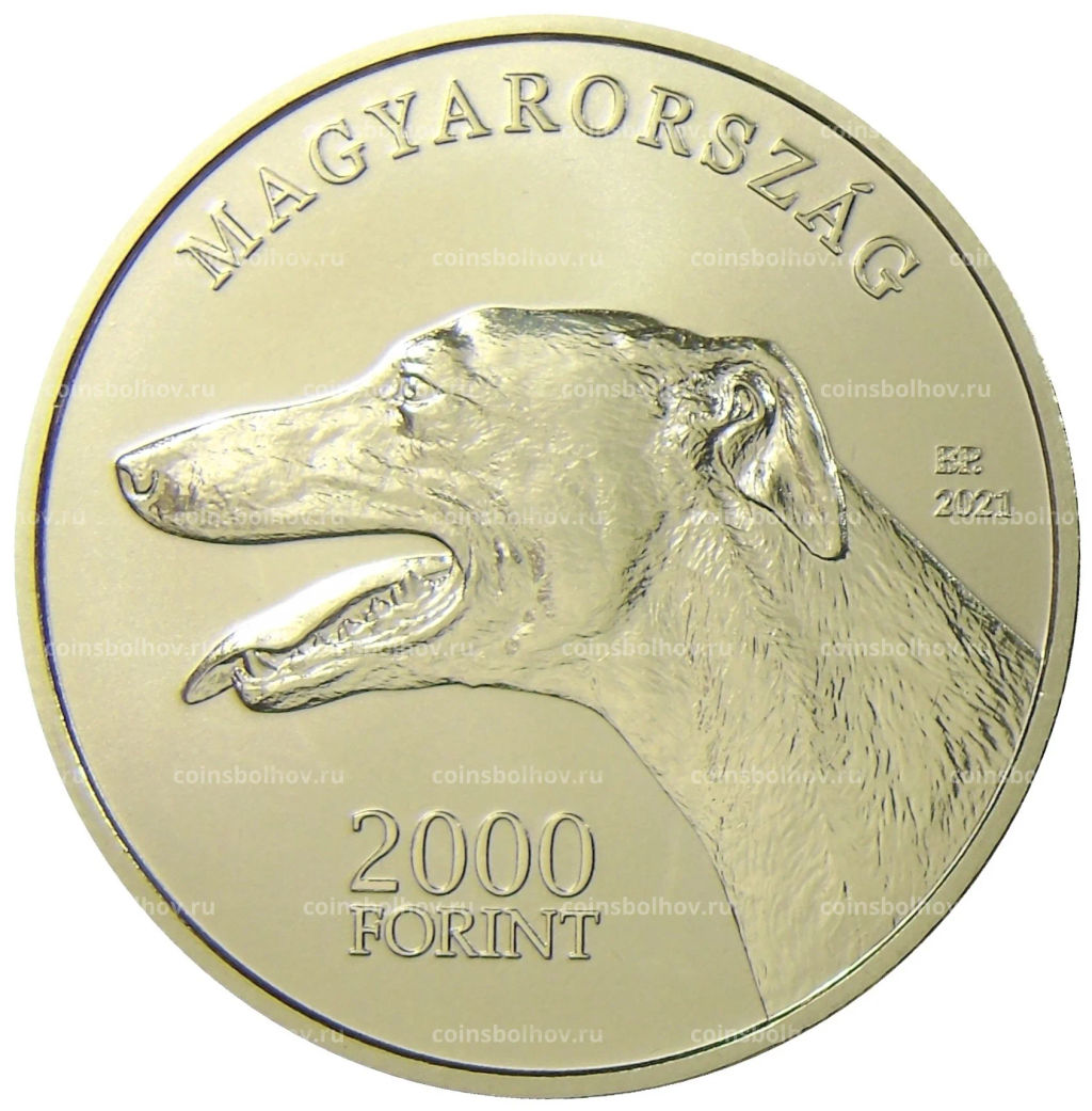 2000 форинтов 2021 года Венгрия  Венгерская борзая