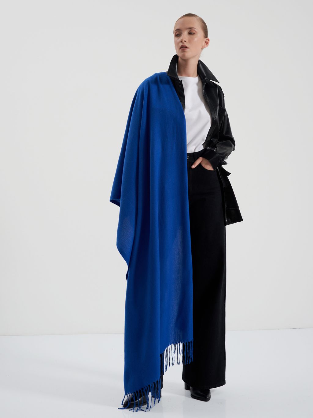 В составе шерсть! Палантин двусторонний - Tantino фото 4