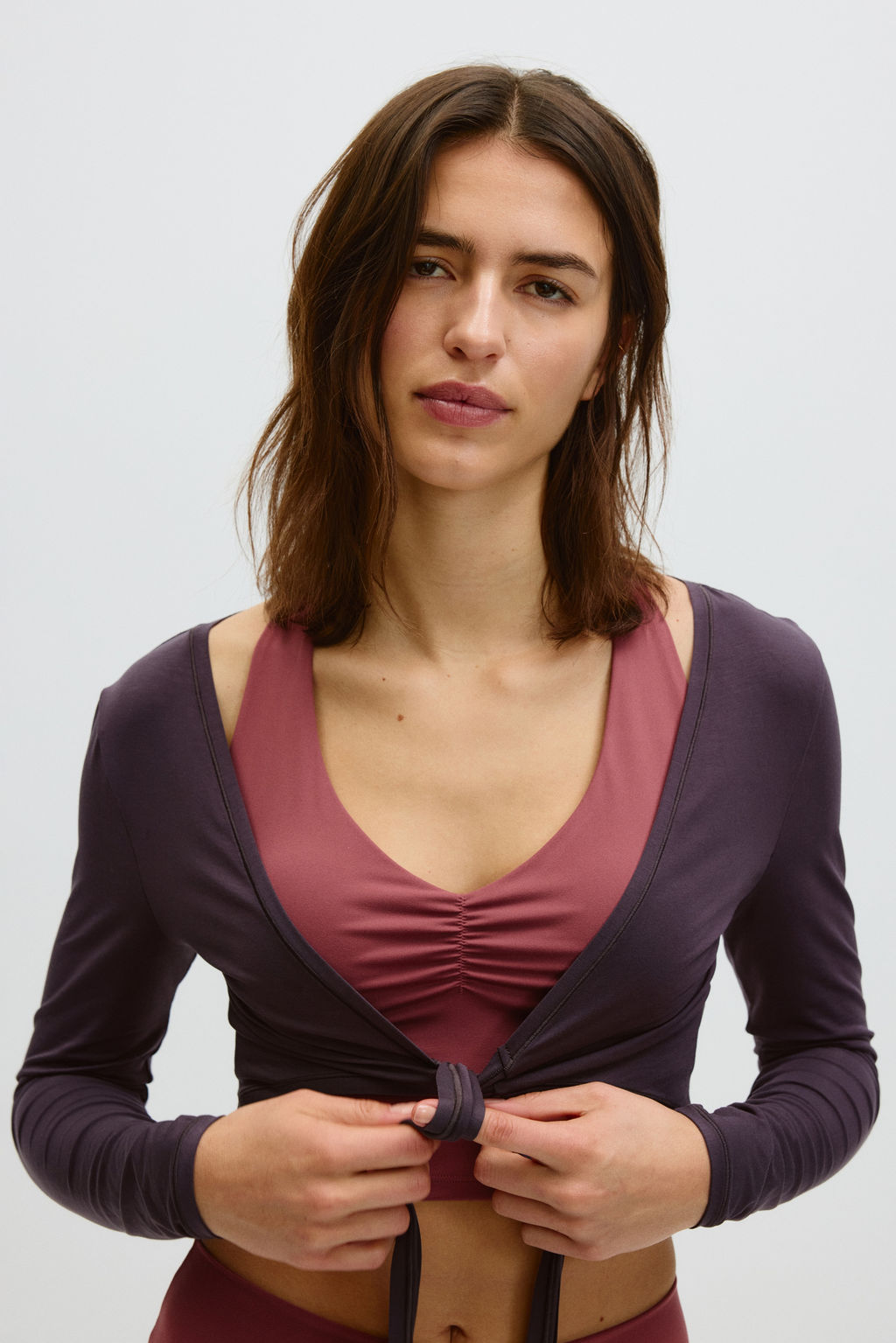 Top de yoga de manga larga con dise?o cropped - H&m фото 12